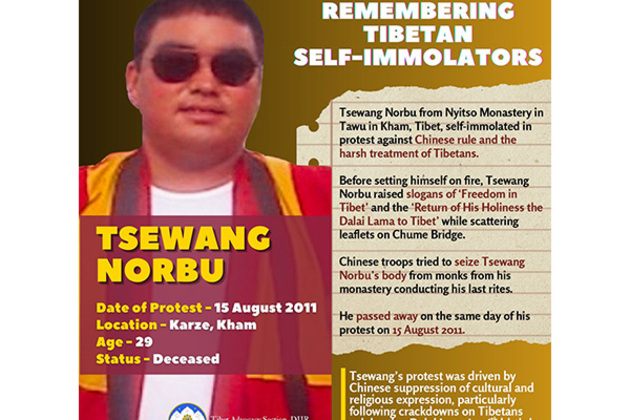 Tibetan Government-in-Exile remembers monk who self-immolated protesting Chinese rule