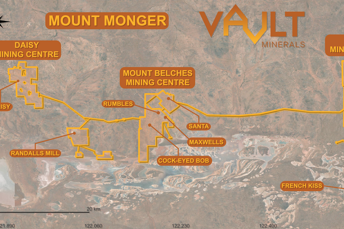 A map of Mt Monger.