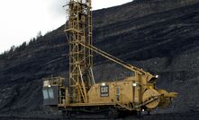 The Caterpillar MD6640 drilling in coal.