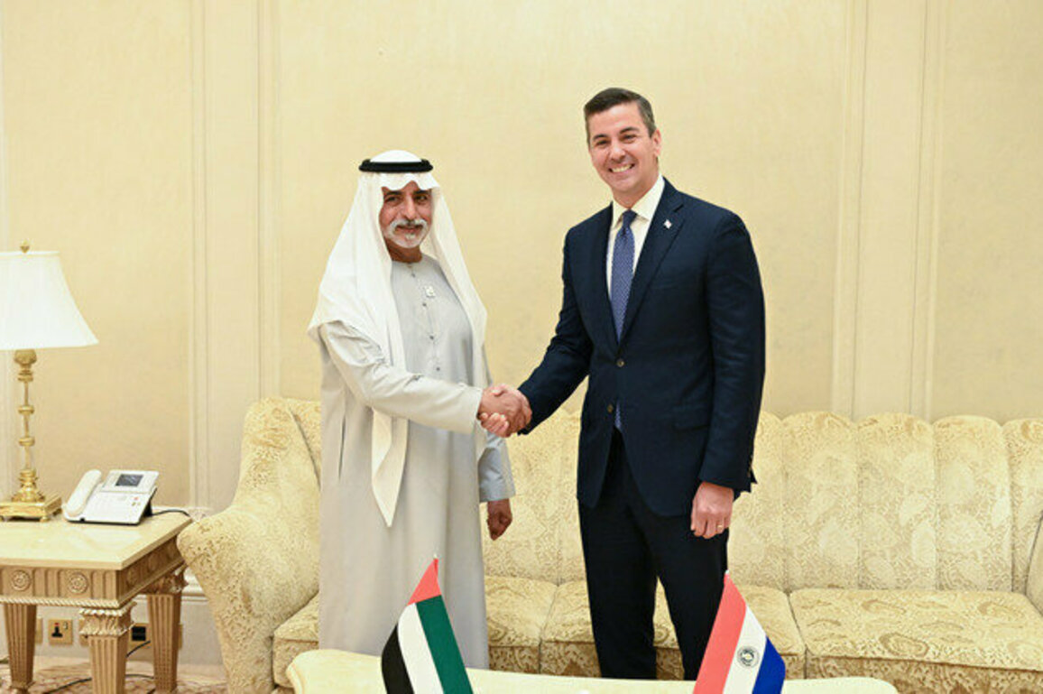 President of Paraguay meets Nahyan bin Mubarak in Abu Dhabi, discusses prospects for joint cooperation