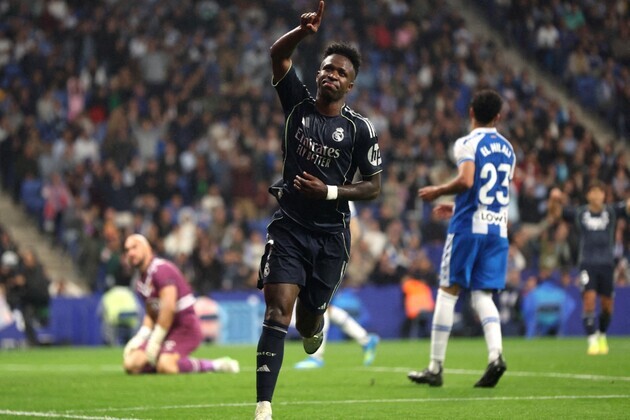 La Liga: Vinicius brace helps Real Madrid beat Espanyol; Betis thrash Oviedo