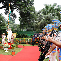 EAM Jaishankar hoists national flag at his residence on 79th Independence Day