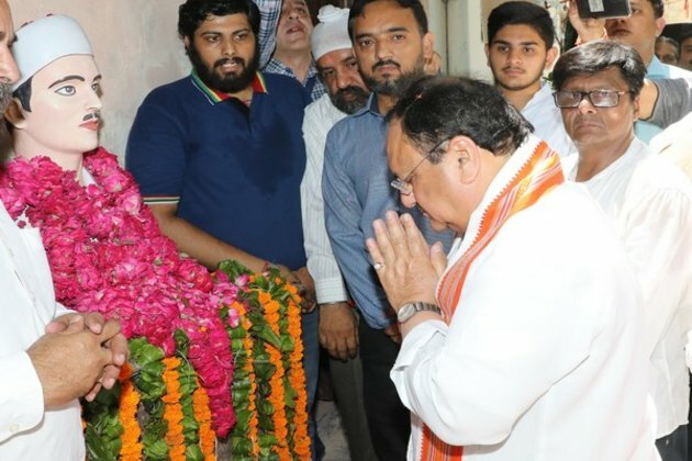 BJP chief JP Nadda visits birthplace of martyr Sukhdev Thapar in Ludhiana