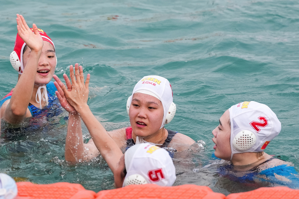 (SP)CHINA-HAINAN-SANYA-ASIAN BEACH GAMES-WATER POLO-WOMEN'S ROUND-ROBIN FINAL-CHINA VS THAILAND(CN)