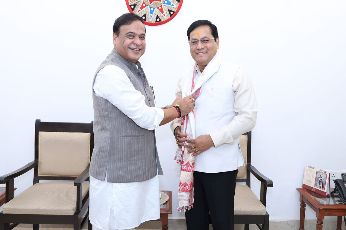 Assam CM meets Union Minister Sarbananda Sonowal in Delhi, discusses roadmap for Viksit Assam