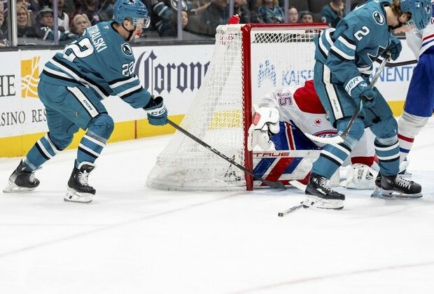 Joel Armia scores late as Canadiens beat Sharks to end winless streak