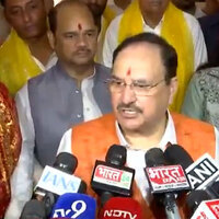 Union Minister JP Nadda offers prayers at Birla Temple to mark PM Modi's 12 years in office