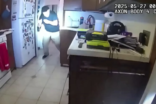 BWC- Man breaks into ex-wifes home, runs toward Utah officers with knife before fatal OIS