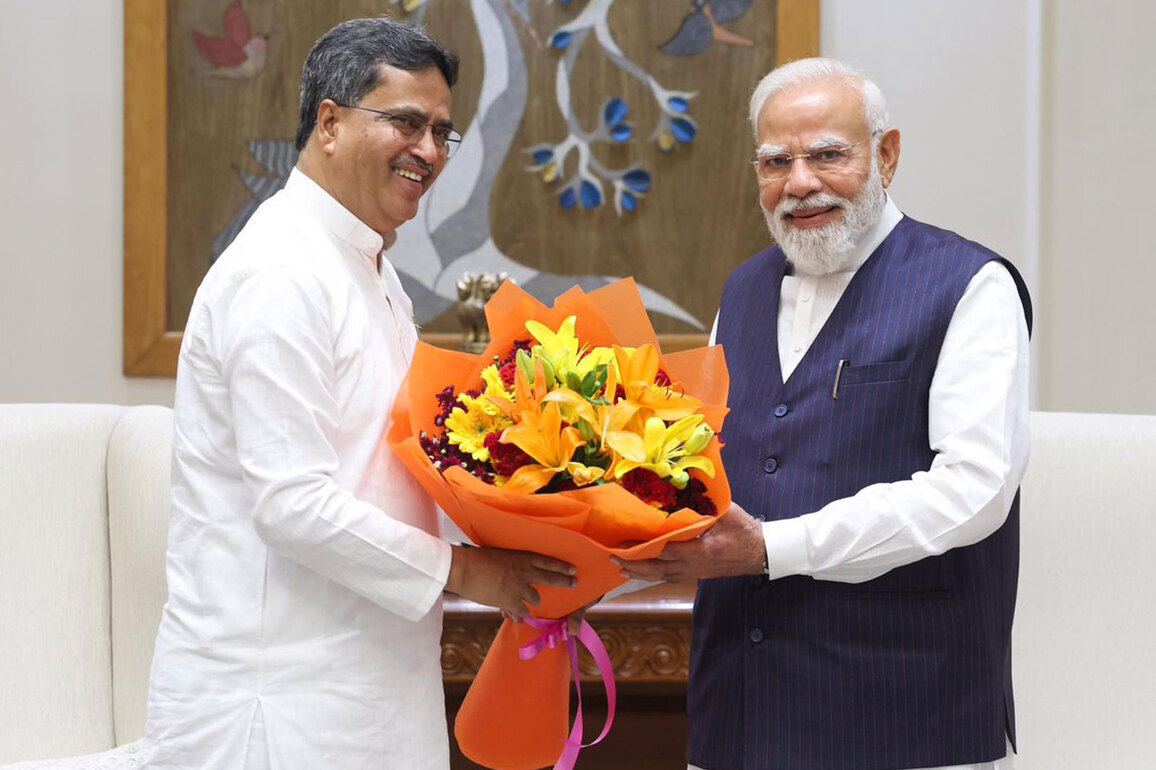 Tripura CM Manik Saha meets PM Modi, extends congratulations on 12 years of public service