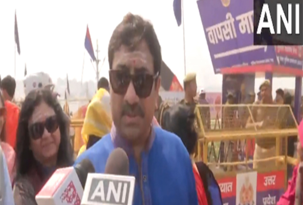 "We are feeling blessed": Rajesh Adani after offering prayers at Mahakumbh in Prayagraj