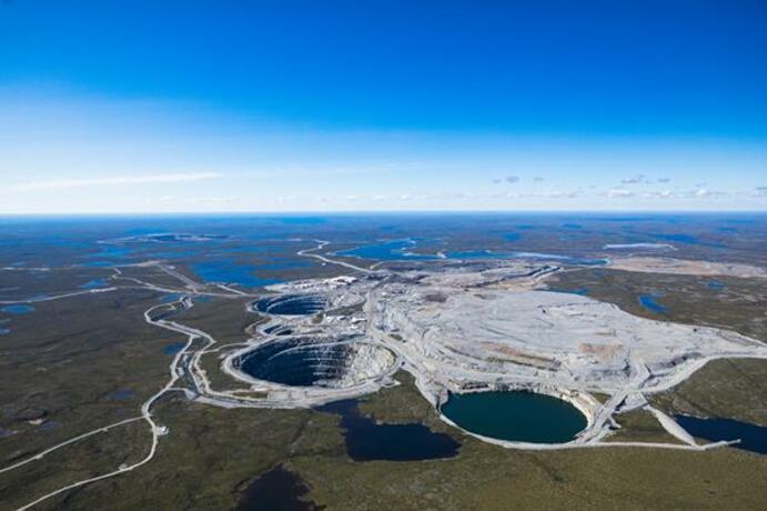 The Ekati diamond mine. Source: Arctic Canadian Diamond Company