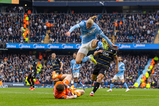 (SP)BRITAIN-MANCHESTER-FOOTBALL-PREMIER LEAGUE-MANCHESTER CITY VS EVERTON