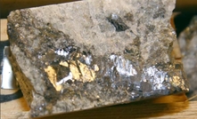  A silver ore sample from Sotkamo's silver mine in eastern Finland