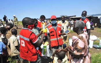 Red Cross edduukiridde abaasengulwa amazzi mu bizinga e Buvuma