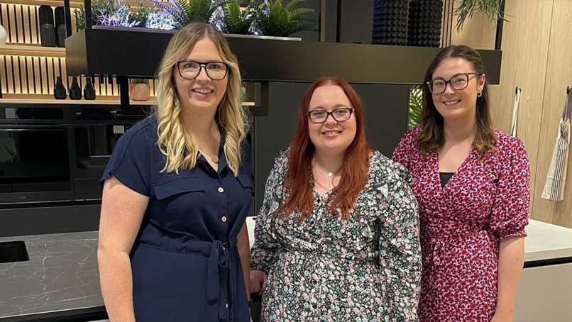 (L to R) Sarah Wales, Melissa Millwood, Rachel Horner.