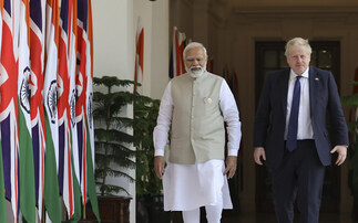 UK PM Boris Johnson and India PM Narendra Modi met in India this week | Credit: Boris Johnson, Twitter