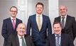  MInteg directors Patrick Gallagher, Colin Smith and John Bruce (standing) with EnerMech CEO Doug Duguid and director Stuart Smith (seated).