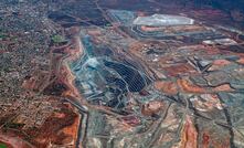  An aerial shot of the Super Pit at Kalgoorlie, Western Australia