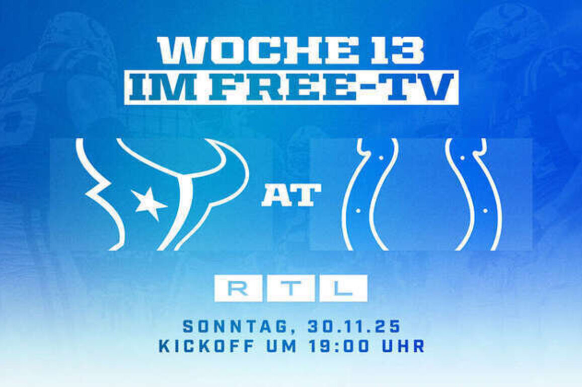 ColtsTexans Showdown ist das Highlight der Week 13 Coverage bei RTL