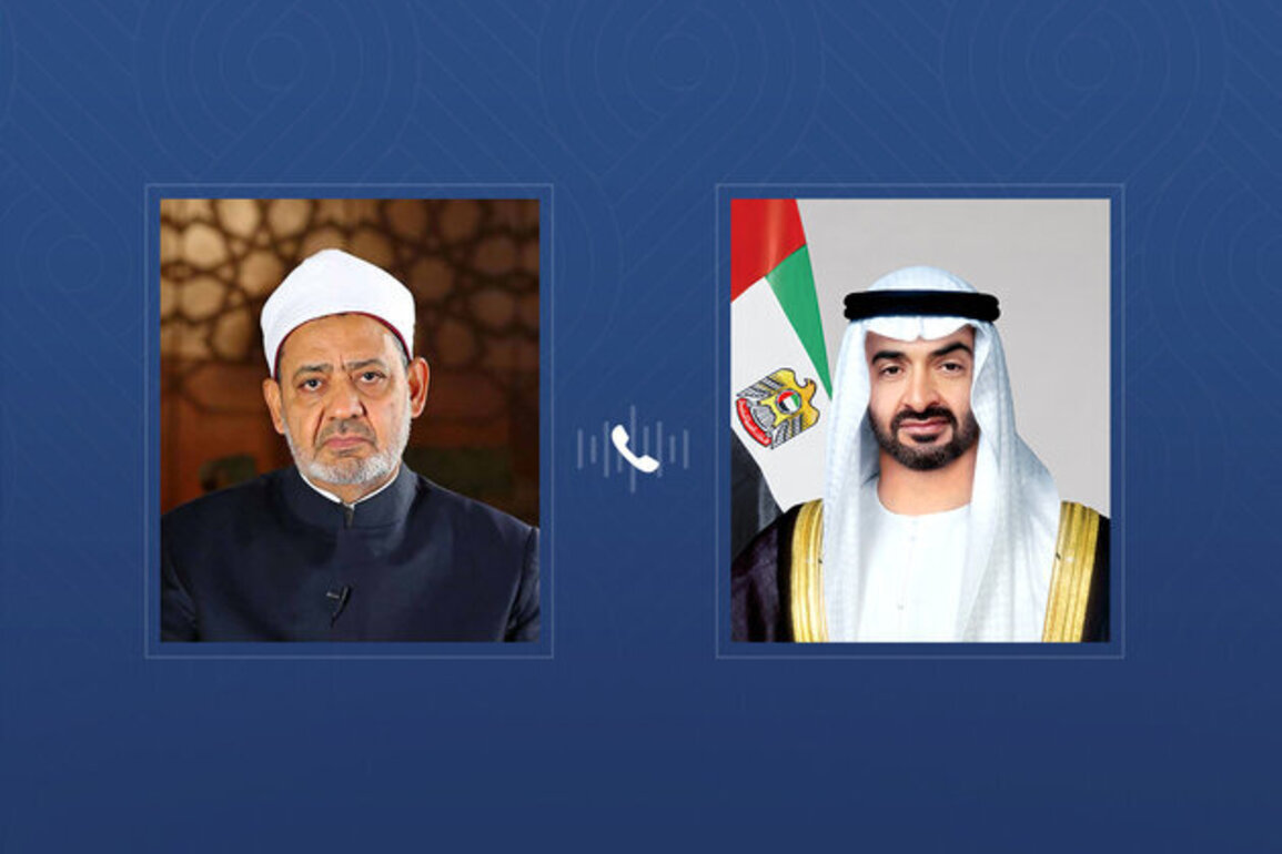 UAE President receives Eid Al Etihad congratulations from Grand Imam of Al-Azhar