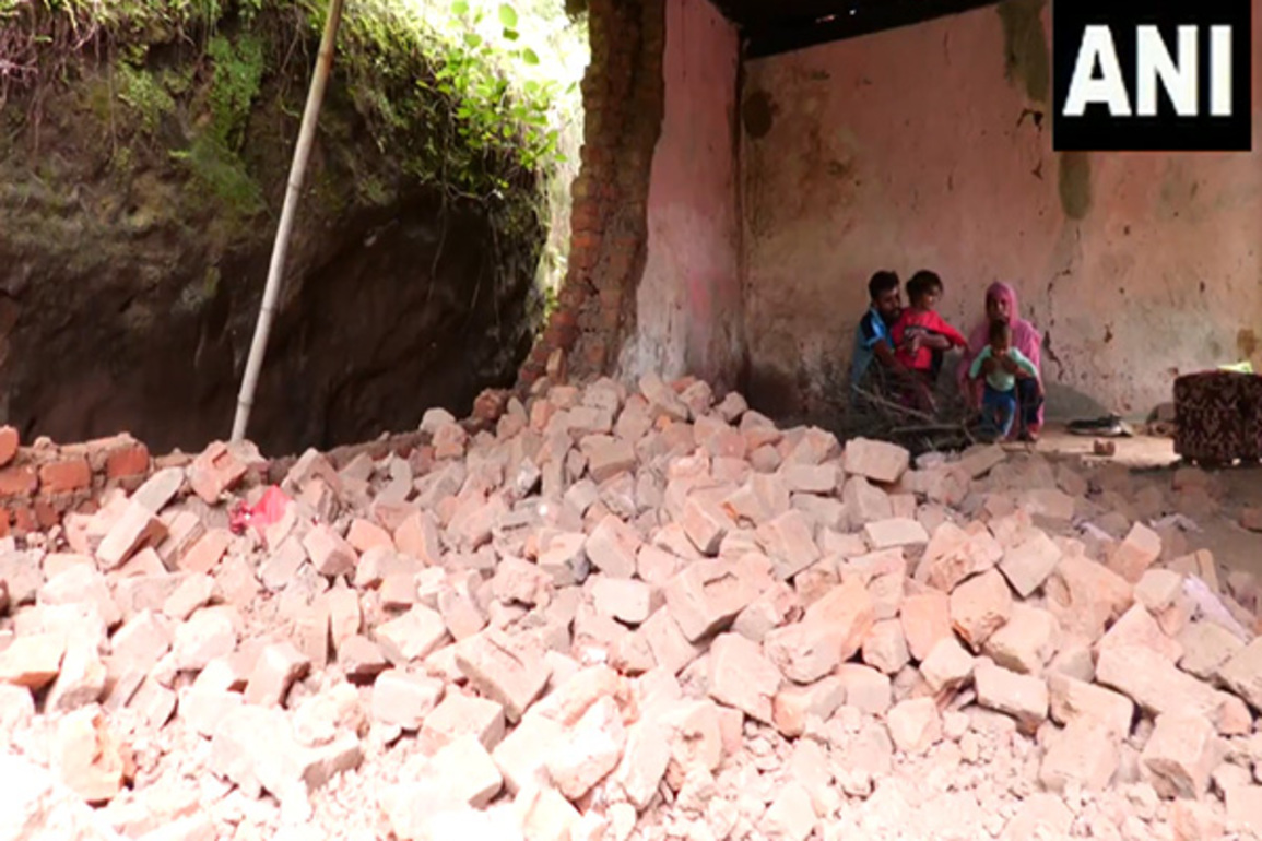 J-K: Families in Udhampur's Trilla village left homeless as houses collapse after heavy rainfall