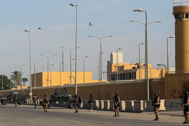 Rockets targeting US embassy injure two