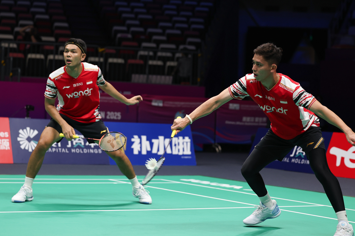 (SP)CHINA-XIAMEN-BADMINTON-SUDIRMAN CUP-INDONESIA VS ENGLAND (CN)