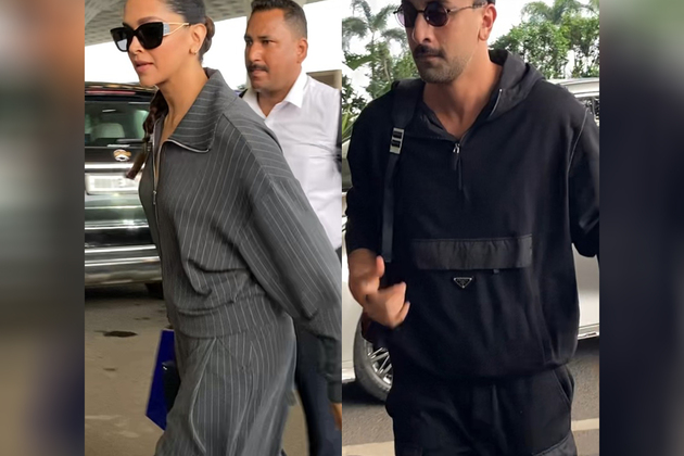 Viral video: Deepika, Ranbir's surprise airport hug sends fans into a frenzy