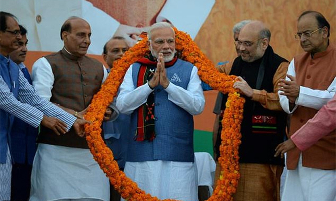 Modi's BJP leads in India's northeast regional elections Modi's BJP leads in India's northeast regional elections