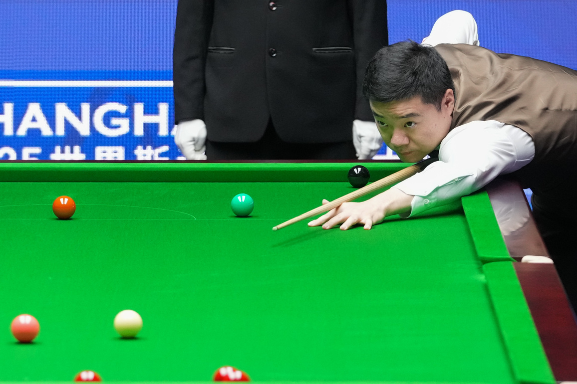 (SP)CHINA-SHANGHAI-SNOOKER-SHANGHAI MASTERS 2025-ROUND 2 (CN)