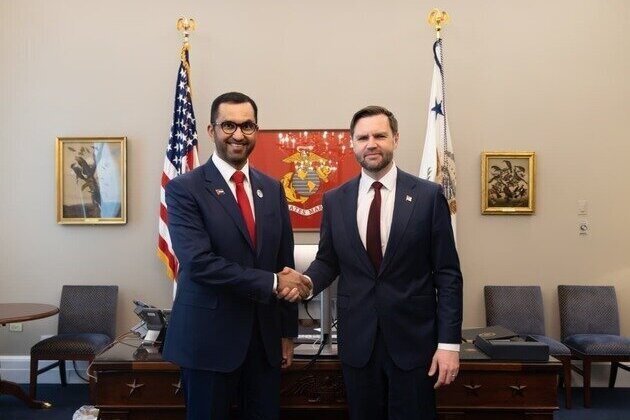 US Vice President welcomes Sultan Al Jaber to White House