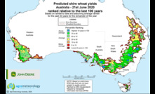  Yield prediction by shire as at June 21 2020