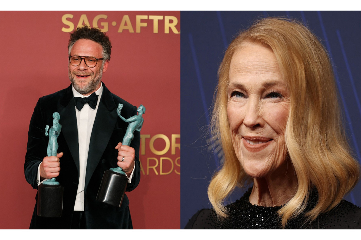 "She wanted to destroy every day on set": Seth Rogen honours Catherine O'Hara after posthumous Actor Award for 'The Studio'