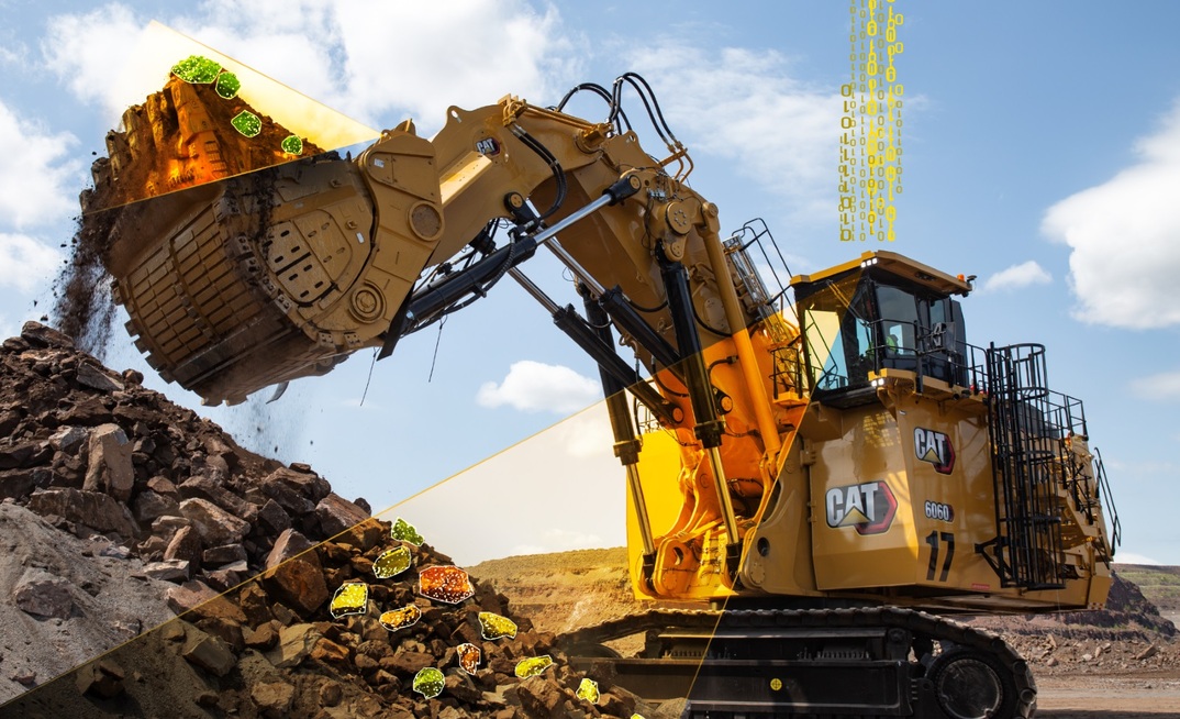 Caterpillar’s broad portfolio of drills, tools, trucks, dozers, graders and support equipment, along with MineStar technologies, make the company uniquely qualified to efficiently advance the mine-to-mill theory into reality. Credit: Caterpillar