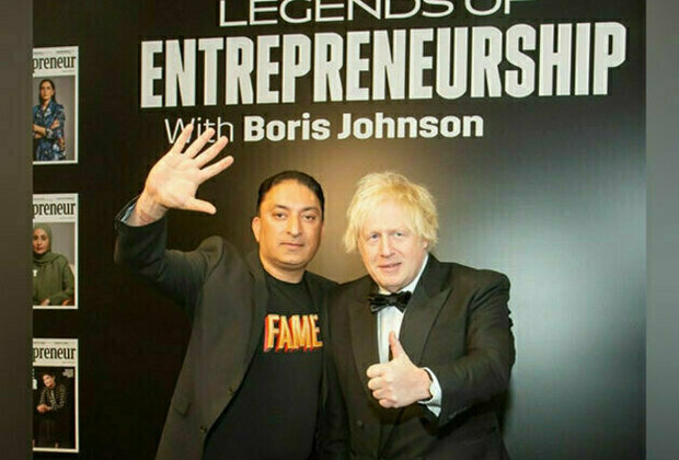 Fame King Sheeraz Hasan Crowned "Legend of Entrepreneurship" by Entrepreneur Middle East, With Boris Johnson's Enthusiastic Endorsement