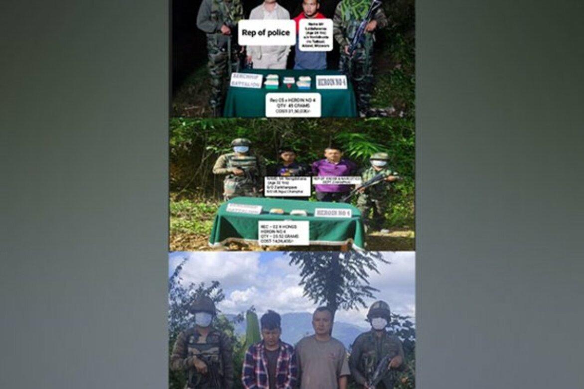 Heroin worth Rs 4.82 Cr seized in Mizoram's Champhai, 4 held