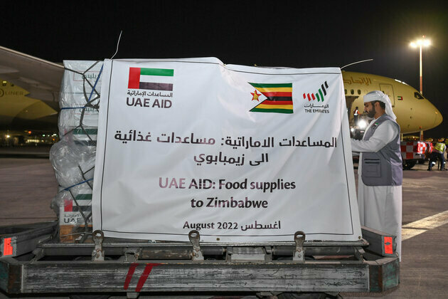 UAE sends 50 tonnes of food items to Zimbabwe