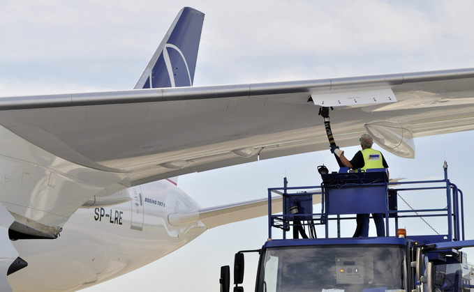 A plane refuels in Chopin Airport, Poland | Credit: iStock