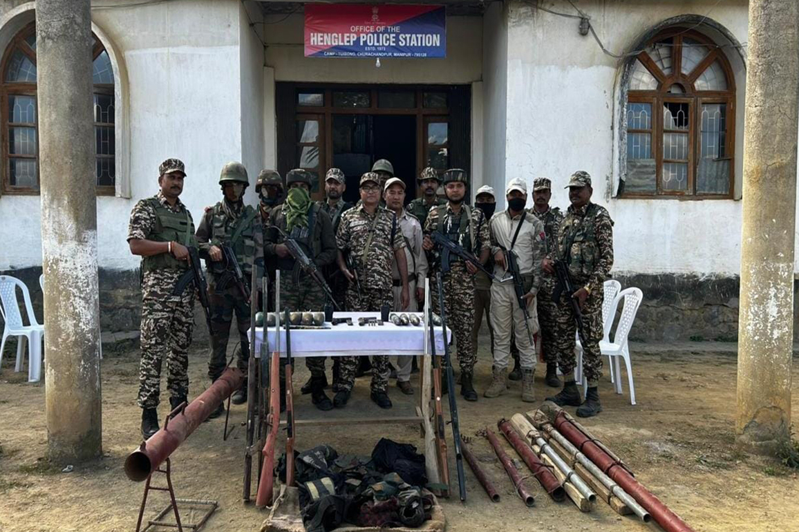 Manipur Police conduct search operations across vulnerable areas, recover arms and ammunition
