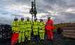  (From left to right) Vanessa Starcher, drilling site engineer at BGS, Ian Manson, chief executive of Clyde Gateway, Lord Henley, parliamentary under Secretary of State at the Department for Business, Energy and Industrial Strategy, John Ludden, CEO of BGS, Councillor Anna Richardson, Glasgow City Council, Hamish Campbell, drilling site engineer for BAM Ritchies