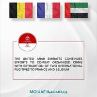 UAE continues efforts to combat organised crime with extradition of two international fugitives to France, Belgium