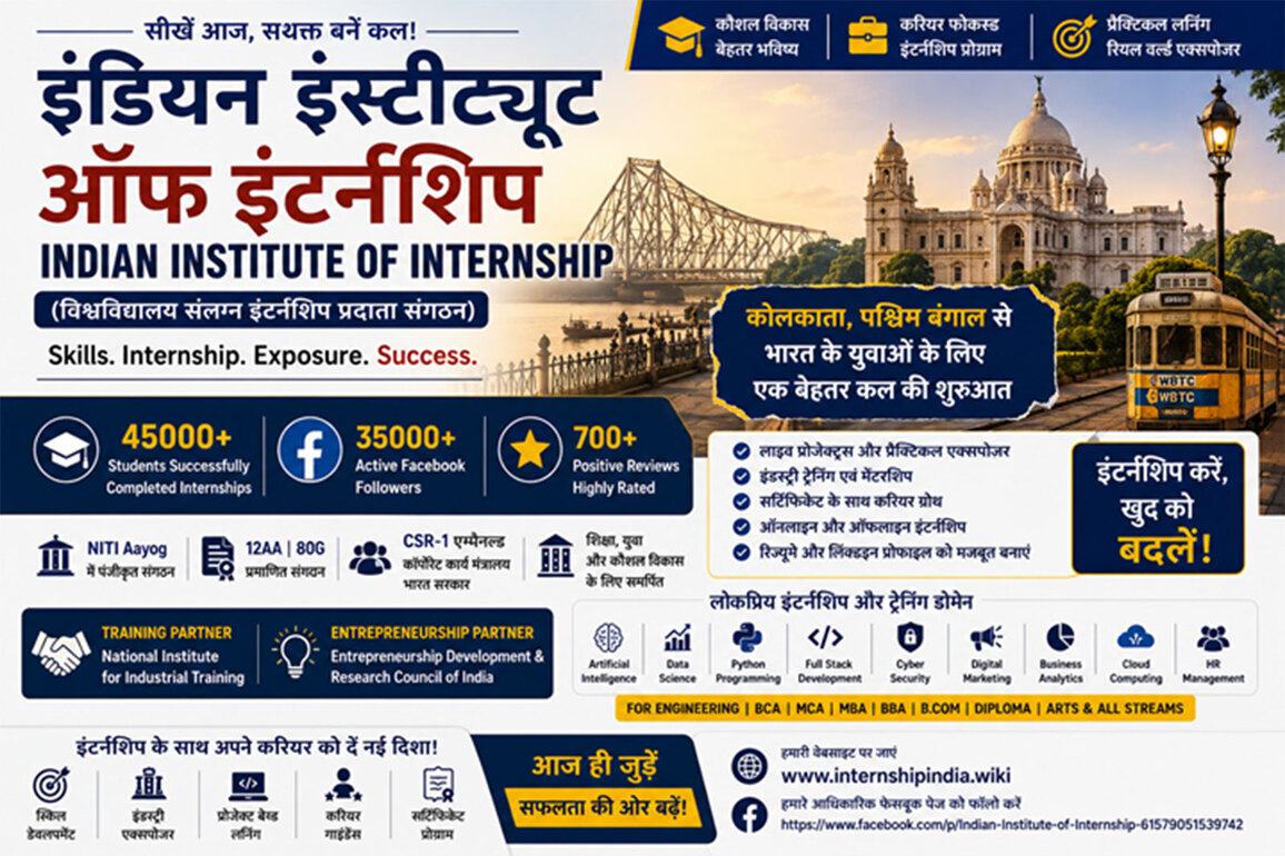 Indian Institute of Internship as India's Leading Internship, Industrial Training Development Platform