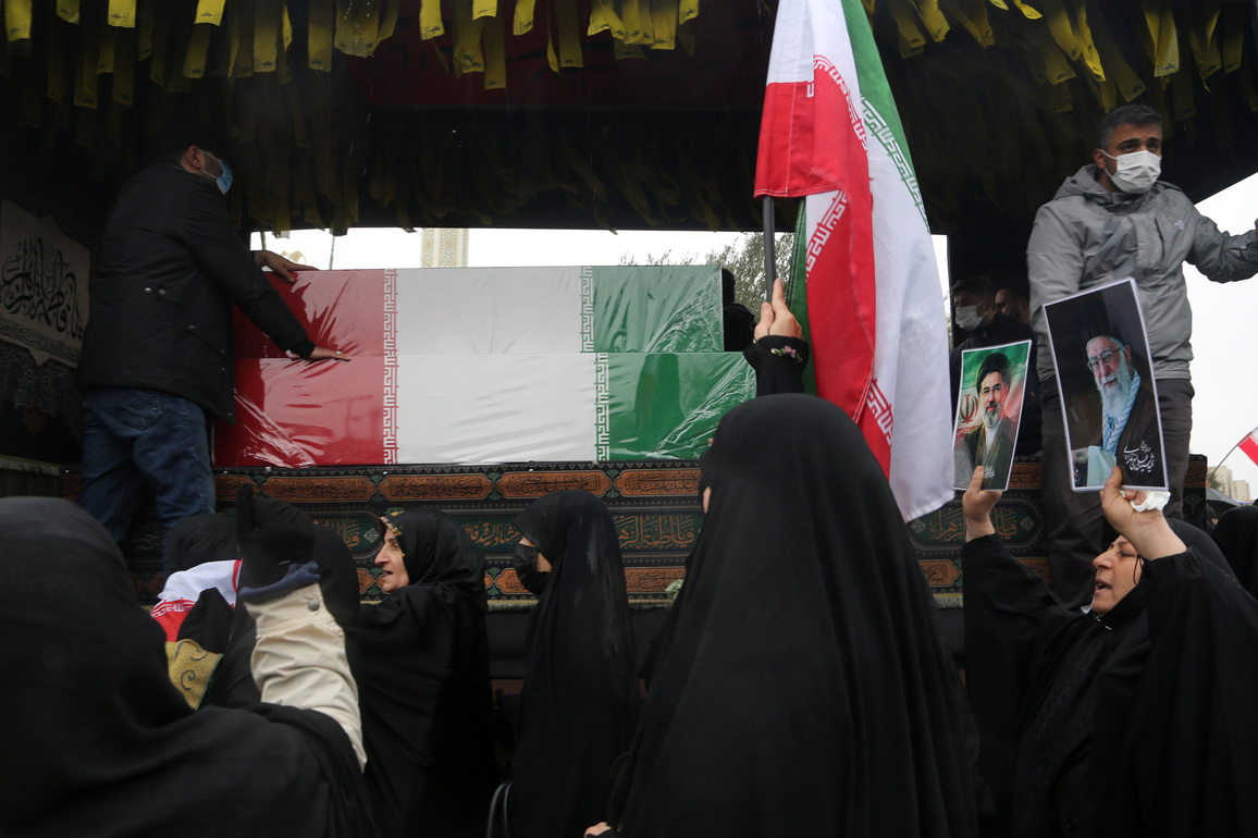 IRAN-TEHRAN-ESMAIL KHATIB-FAREWELL CEREMONY