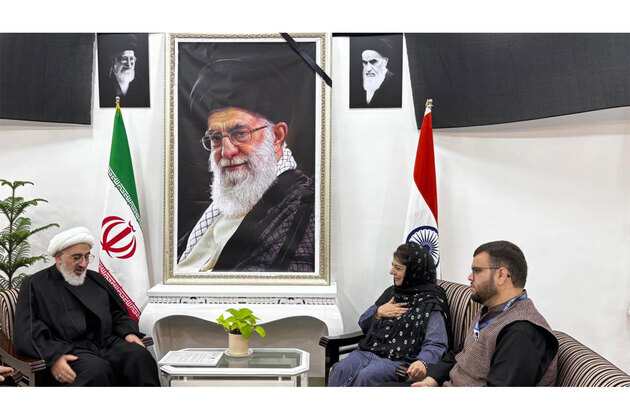 "Kashmiri people stand with Iran," says Mehbooba Mufti after paying tribute to Khamenei at embassy