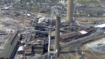 The old Copper Cliff nickel mine in Sudbury, Ontario, Canada. 