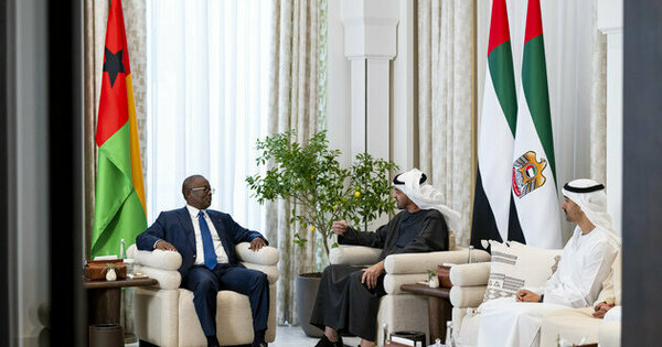 UAE and Guinea-Bissau Leaders Strengthen Ties and Celebrate Honors in Vibrant Diplomatic Dialogue