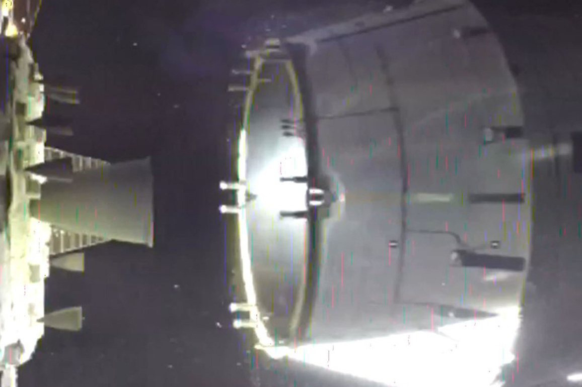 Orion spacecraft successfully separates from rocket upper stage as Artemis II mission progresses towards moon