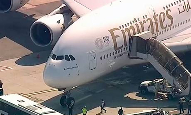 Ten people on board Emirates treated in New York hospital Ten people on board Emirates treated in New York hospital