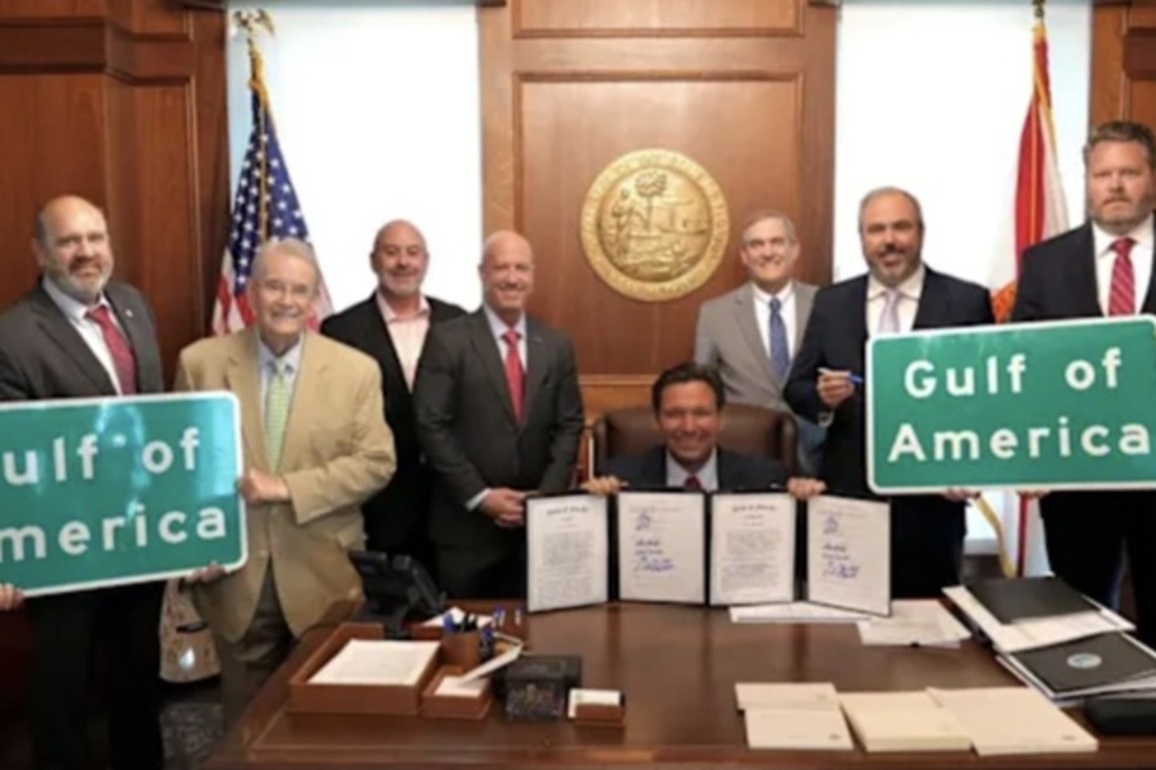 Florida Governor DeSantis Signs Gulf of America Bills