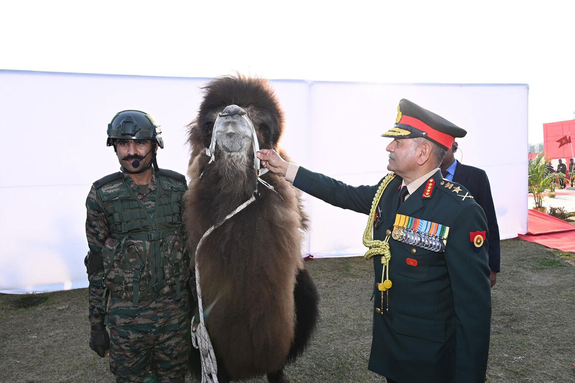 Army Chief Upendra Dwivedi honours animal warriors for exceptional service in harsh terrains